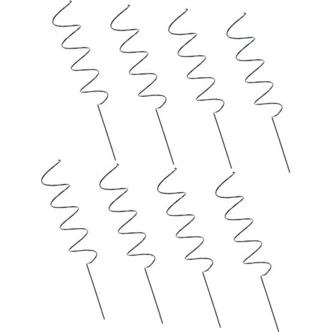 8-Piece Spiral Plant Support Set, Garden Stakes for Flower Stems and Height, Stable and Durable Design (1/5)