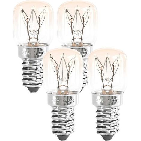 E14 Hochtemperaturlampe, 300 Grad, 25 W, Wolframfaden, für Mikrowellenherde, Dampfgarer, Salzstreuer (1/5)