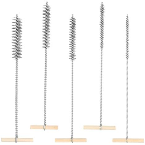 Lot de 5 brosses pour trous perçage - 8 mm/12 mm/16 mm/20 mm/25 mm Brosse métallique ronde en acier inoxydable nettoyage percussion Nettoyage efficace des