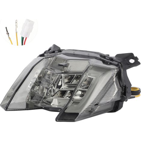 Hochleistungs-LED-Motorradrücklicht mit getönter Linse, kompatibel mit Yamaha MT-09/FZ-09 2017-2020 (1/5)