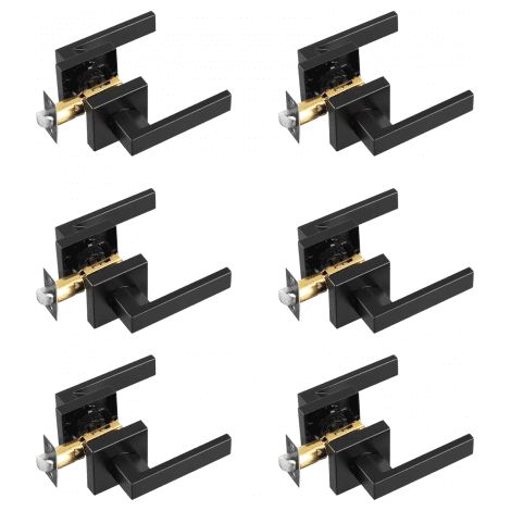 Poignées de Porte Intérieure 6 Paires Poignée sans Serrure (1/5)