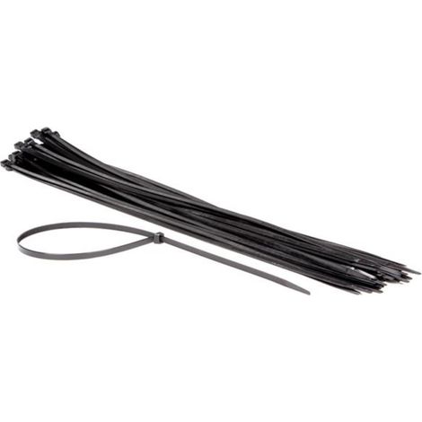 Perel Kabelbinder Nylon weiß, 50 Stück, Kabelbinder 750 x 8,8 mm, UV-beständig, selbstverriegelnd, 80 kg Zugkraft, für schwere Anwendungen drinnen und draußen
