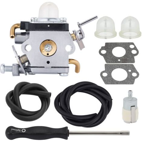 Carburateur avec joint Tuyau d'essence Bougie d'allumage pour Husqvarna 122LD 122C Coupe-bordure Remplace 581734301 574386701 (1/4)
