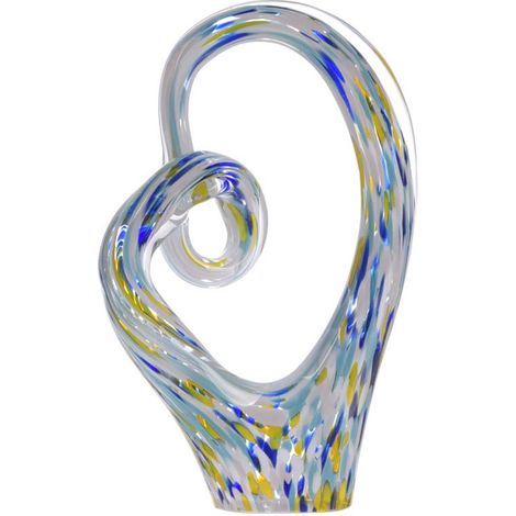 Table Passion - Sculpture Caleo en verre 25 cm