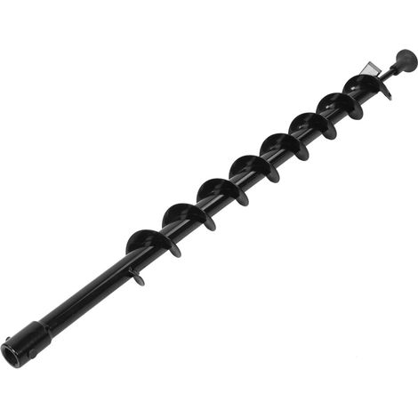 Tarière en acier pour creuser des trous de poteaux de jardin, 60 x 800 mm, lame simple (1/5)
