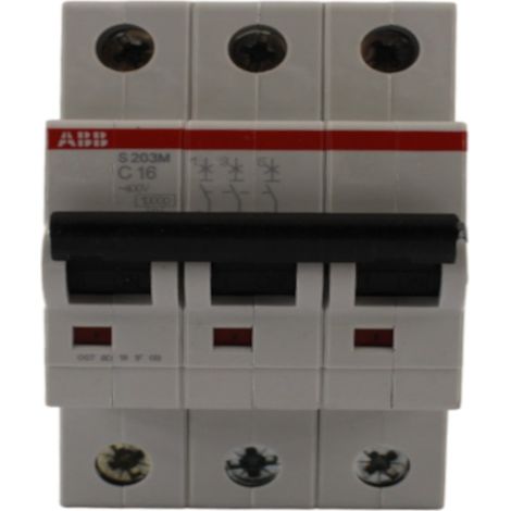 MAGNETOTERMICO 16A 10KA 3P CURVA C - ABB S550451 (1/3)