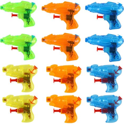 DERAYEE 12pcs Small Water Pistols Water Gun Toy Summer Pool For Children Adult Outdoor Pool Aligned Beach Garden