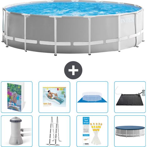 Intex Piscine Prism Frame Ronde - 457x122 cm - 9-pièces S567
