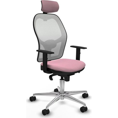 Piqueras y Crespo 1D086N2 Silla de oficina rosa cómoda (1/3)