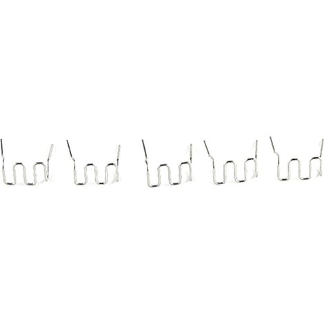 Agrafes plates chaudes universelles 100 pièces/ensemble prédécoupées 0.6mm-0.8mm pour agrafeuse en plastique, outil de réparation de soudeur (1/5)