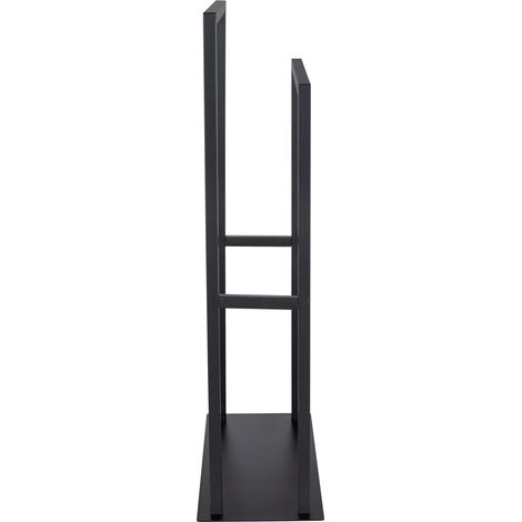 Wenko Rivaltana porta-asciugamani nero opaco 46x80 cm (1/5)