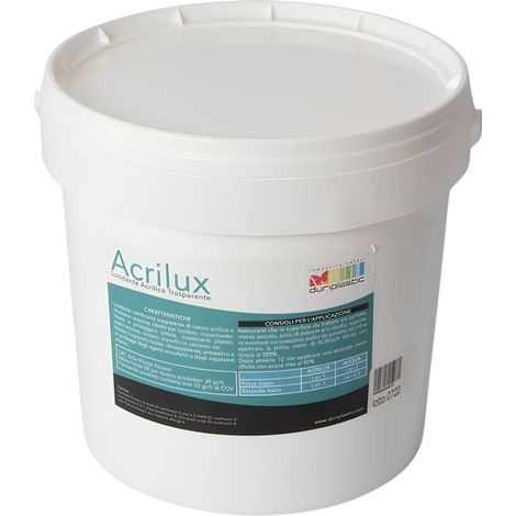 Lucidante vetrificante acrilico diluizione acquosa finitura trasparente acrilux formato 1 lt - confezione 1