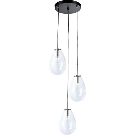 Lampada a sospensione Fondi 3 E14 trasparente luce Prestige LP-1214/3P (1/5)