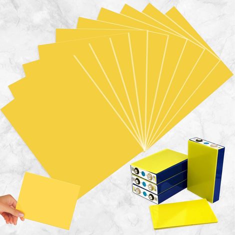 10 Pièces Feuilles Plaque Époxy, Panneau Époxy Jaune, Panneaux Époxy 3240 FR-4, Jaune Plaque en Fibre de Verre Plaque Isolante Chaleur, Panneaux Époxy FR-4 pour Batterie De Bricolage (1/5)