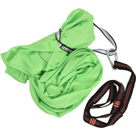 1x2.8 mètres hamac sensoriel pour enfants, balançoire intérieur/extérieur, hamac extensible, entraînement aérien yoga, vert (1/5)