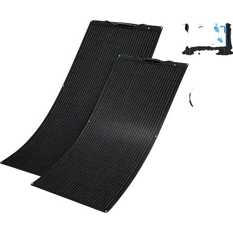 Kit de paneles solares, diseño flexible, resistente al agua, kit solar de 240 W (1/2)