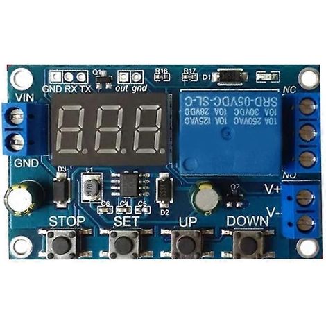 Module de charge/décharge de batterie avec voltmètre intégré et protection contre les sous-tensions et les surtensions (1/5)