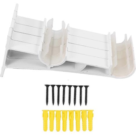 Ensemble de supports doubles pour tringle à rideaux, fixation directe sur le cadre de la fenêtre. (1/5)