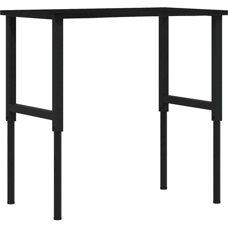 Établi marron foncé 100x60x(71,5-98) cm bois de chêne massif CFW62381 (1/5)