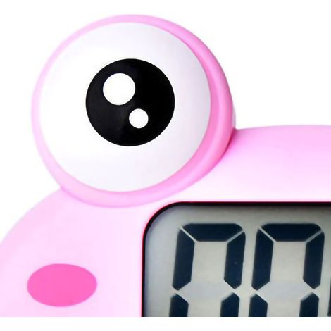 RB600 Frosch-Timer, Zeitmanager für Schüler, Küche, Prinzessinnenrosa, 100 Minuten Vorwärts-/Rückwärts-Countdown + Batterien (1/3)