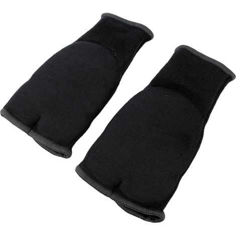 Gants de boxe, bandages en nylon gel antidérapants, demi-gants de boxe intérieurs pour hommes et femmes, kickboxing, entraînement, noir, taille M. (1/5)