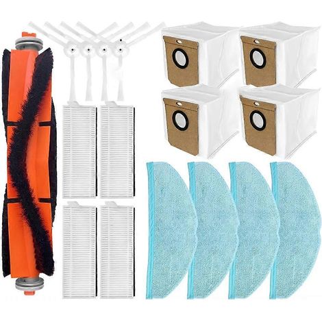 Filtre pour aspirateur brosse pour aspirateur Filtre de brosse pour aspirateur filtre de Everybot Q5 Aspirateur Main Roller Side Brosse Sac à poussière HEPA Filtre de remplacement Accessoires (1/5)