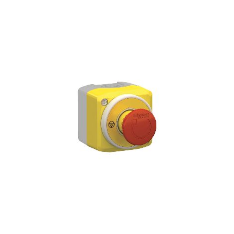 Harmony XAL - boite ARU avec étiquette lumin - blanc rouge - 2O+1F - 24V - XALK178W3B140G