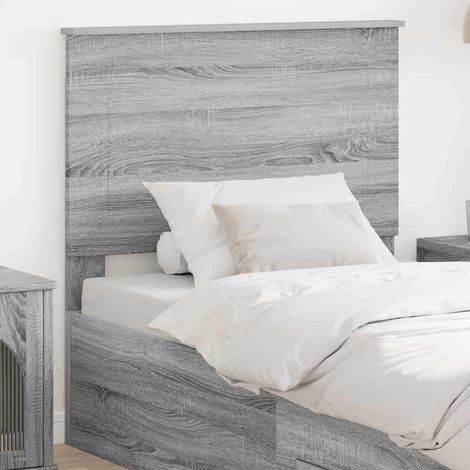 vidaXL Tête de lit Gris Sonoma 100 cm Bois d’ingénierie