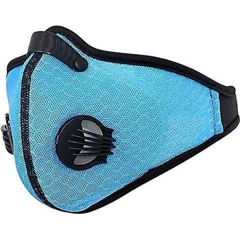 dust Mask, Motocycle Mesh Cover Lug-type Dust Mask Half Face Bike Mask Washable Face Cover For Outdoor Activities(blue) (1/4)