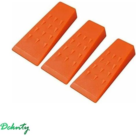 Cunei per l'abbattimento degli alberi, sicuri, pratici e facili da usare. Cunei resistenti in plastica ABS per operazioni forestali (3 pezzi). (1/5)