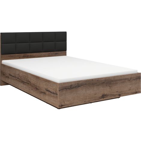 Cama 140x200 somier incluido Romane Madera (1/4)