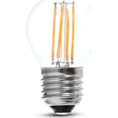 V-Tac VT-1980 Lampadina a LED 4W filamento E27 G45 luce bianco freddo 6000K - 4428