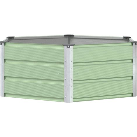 Maison Exclusive - Pflanzkübel Pastellgrün 129 x 129 x 45 cm Stah