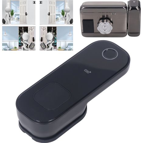 Serrure de porte connectée WiFi anti-graffiti, serrure à empreinte digitale antivol pour maison connectée, serrure de porte numérique à télécommande avec mot de passe pour la sécurité familiale (1/5)