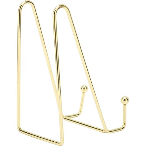 Porte-échantillons vernis à ongles, présentoir métal doré robuste, support multifonction cadre photo élégant, pied de table design (1/5)