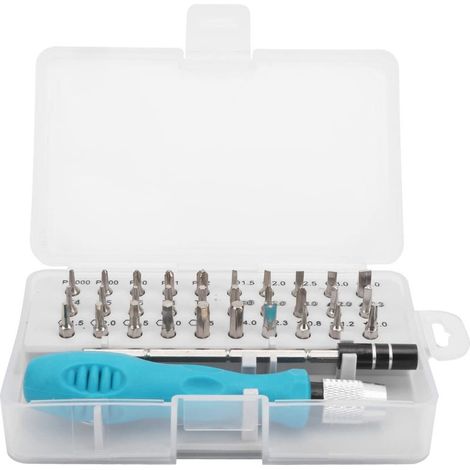Ensemble de tournevis multifonction 33 en 1, trousse d'outils de réparation de bits de tournevis précis, ensemble d'outils de réparation professionnels multifonctions pour appareils électroniques (1/5)
