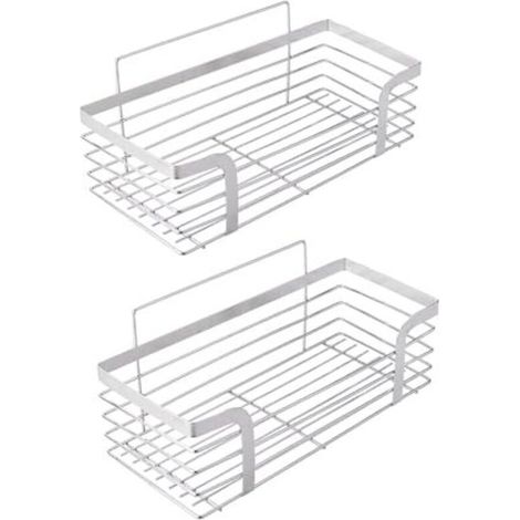 Duschablage, Duschablage ohne Bohren, Hängeduschkorb, Duschkorb aus Edelstahl, Seifenschale, grau