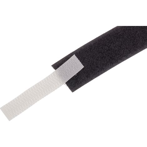 Ruban auto-agrippant RS PRO, 20mm x 5m, Noir ( Prix pour 1 ) (1/2)