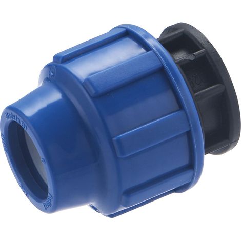 raccord plastique pour tuyau polyéthylène bouchon diam. 25