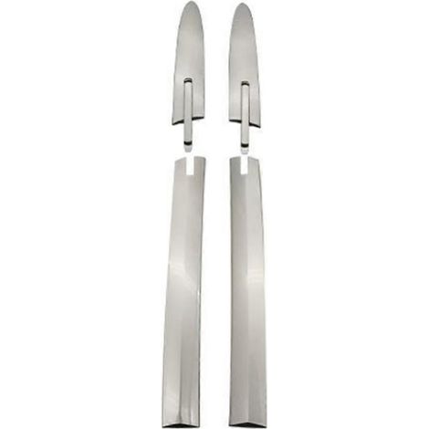 Cache-charnières de toit de voiture, clips gauche et droit, références 54377184037 et 54377184038, pour BMW F33 M3, E93 M4 et F83, couleur argent. (1/5)
