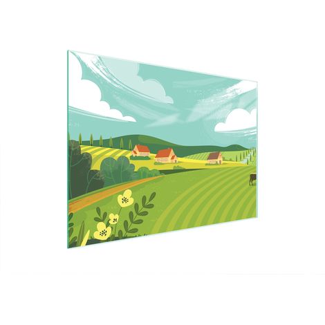 Glasschneidebrett 40x30 Village (1/5)