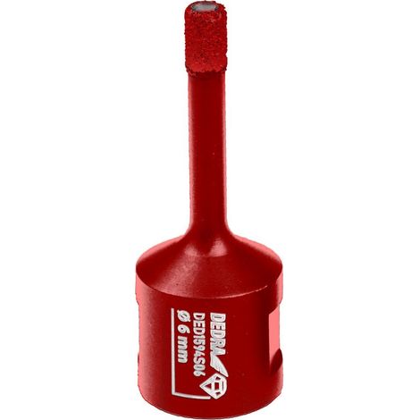Foret diamanté pour carrelage, rouge, M14, 6 mm