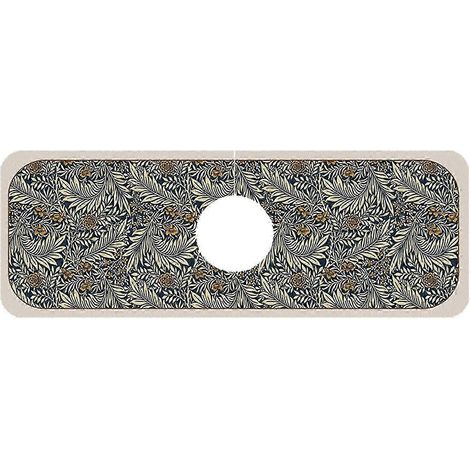 Tapis de protection anti-éclaboussures pour robinet, tapis d'égouttage durable de 14 cm x 38 cm avec dos en caoutchouc antidérapant, protection absorbante pour évier et comptoir, pour la maison et le 