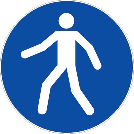 Panneau Utiliser le passage - Rigide Ø180mm - 4041209