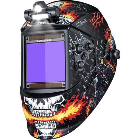Casco de soldadura con oscurecimiento automático y alimentación solar. (1/2)