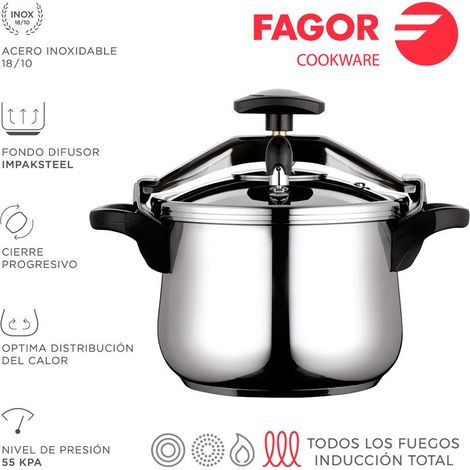 Fagor Classic 4L Schnellkochtopf Silber Robust (1/3)