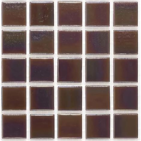 URBN Carreau de mosaque contemporain en verre irisé violet aubergine pour intérieur et extérieur – Carreau d'échantillon (11,4 x 11,4 cm, 0,1 m2) (1/3)