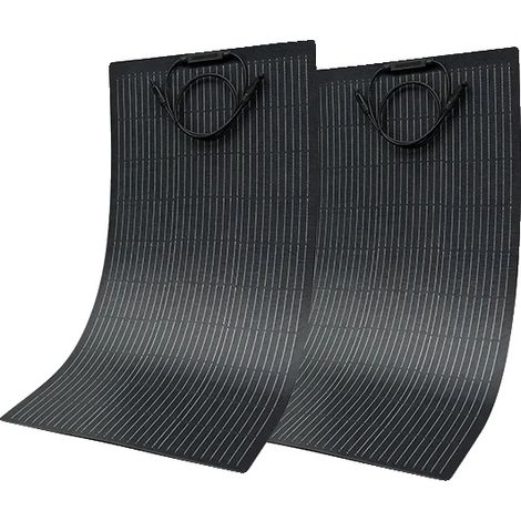 Kit de panneaux solaires, haute efficacité, compatibilité polyvalente, Flexible 2PCS 100W (1/2)