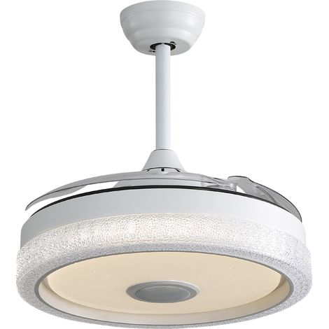42-Zoll LED-Deckenventilator mit RGB-Licht, 32 W, 3 ABS-Flügel und DC-Motor MODENUIT (1/4)