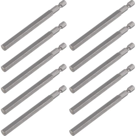 Lot de 8 embouts de tournevis électrique de rechange, douilles hexagonales magnétiques robustes, 8 mm (1/5)